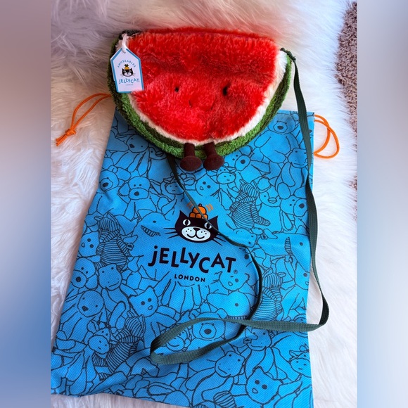Jellycat Handbags - Jellycat Amsuseable Watermelon Bag New